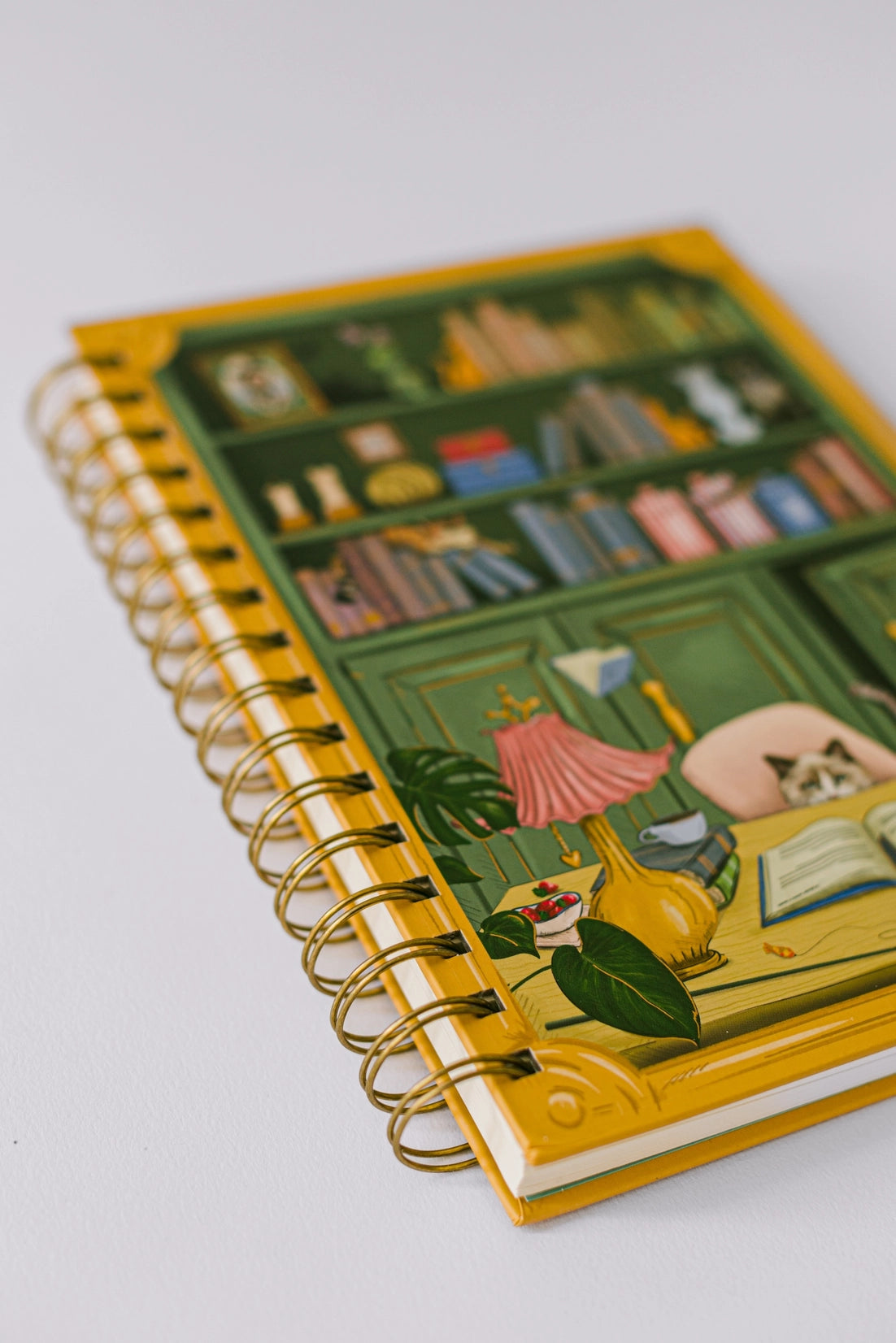 Spiral Notebook: Cat Library
