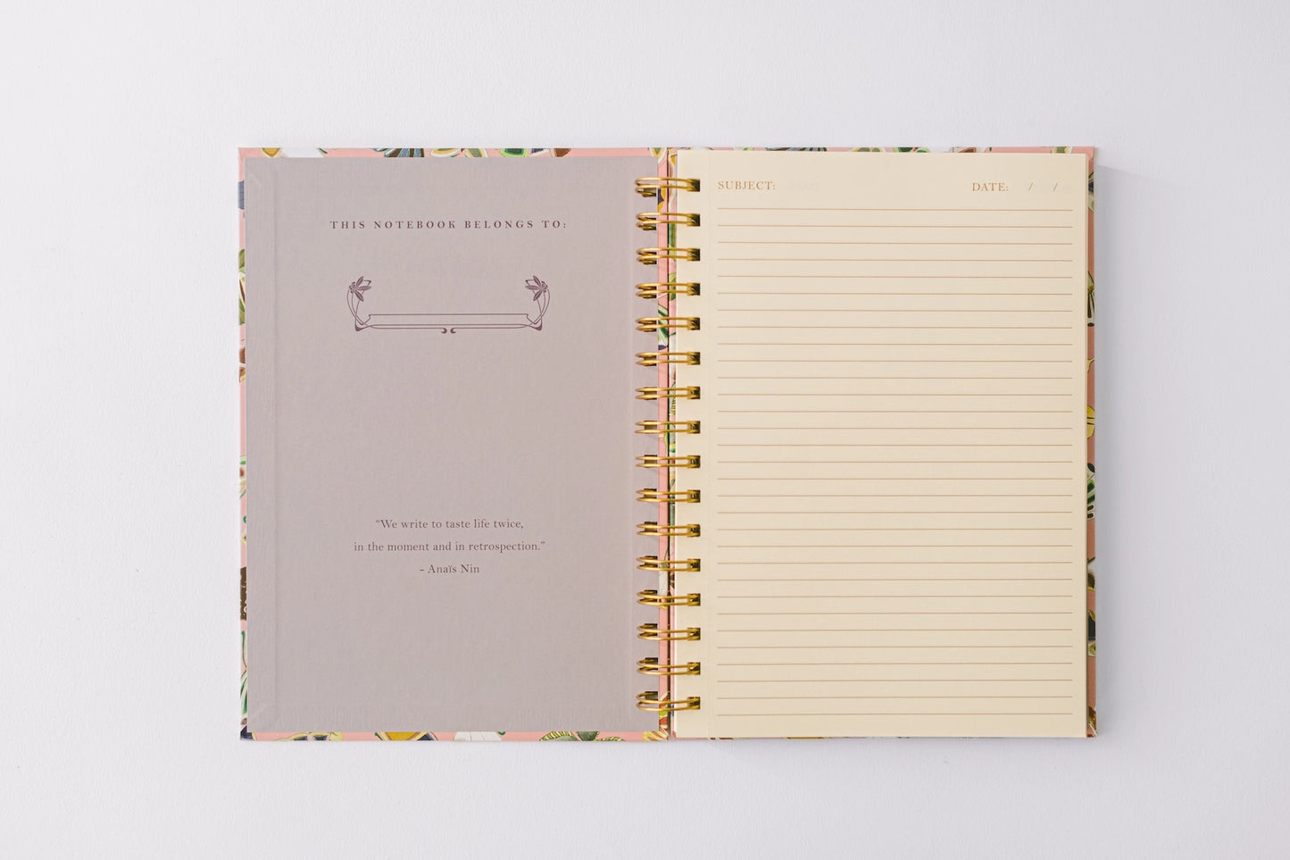 Spiral Notebook: Butterfly Reflections