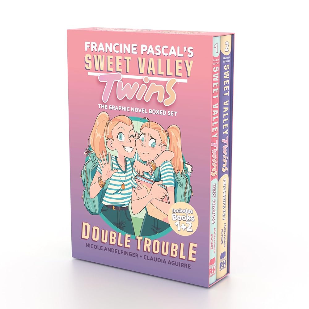 Sweet Valley Twins: Double Trouble Boxed Set: Best Friends, Teacher's Pet (A Graphic Novel Boxed Set) (Sweet Valley Twins Graphic Novels) cover image