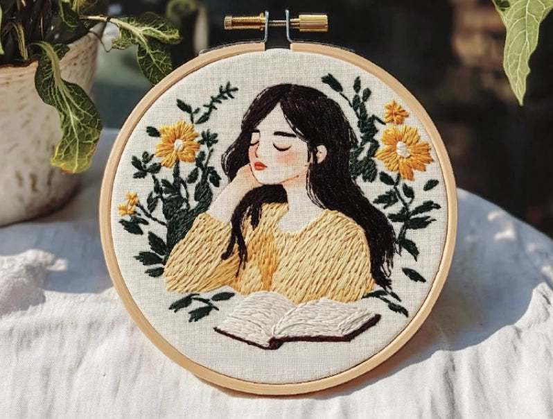 Embroidery Kit - Beauty & Books