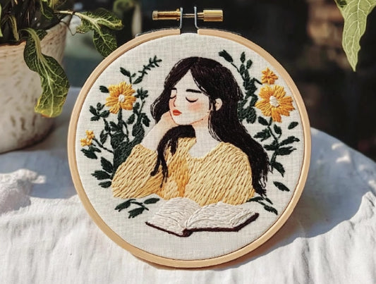 Embroidery Kit - Beauty & Books