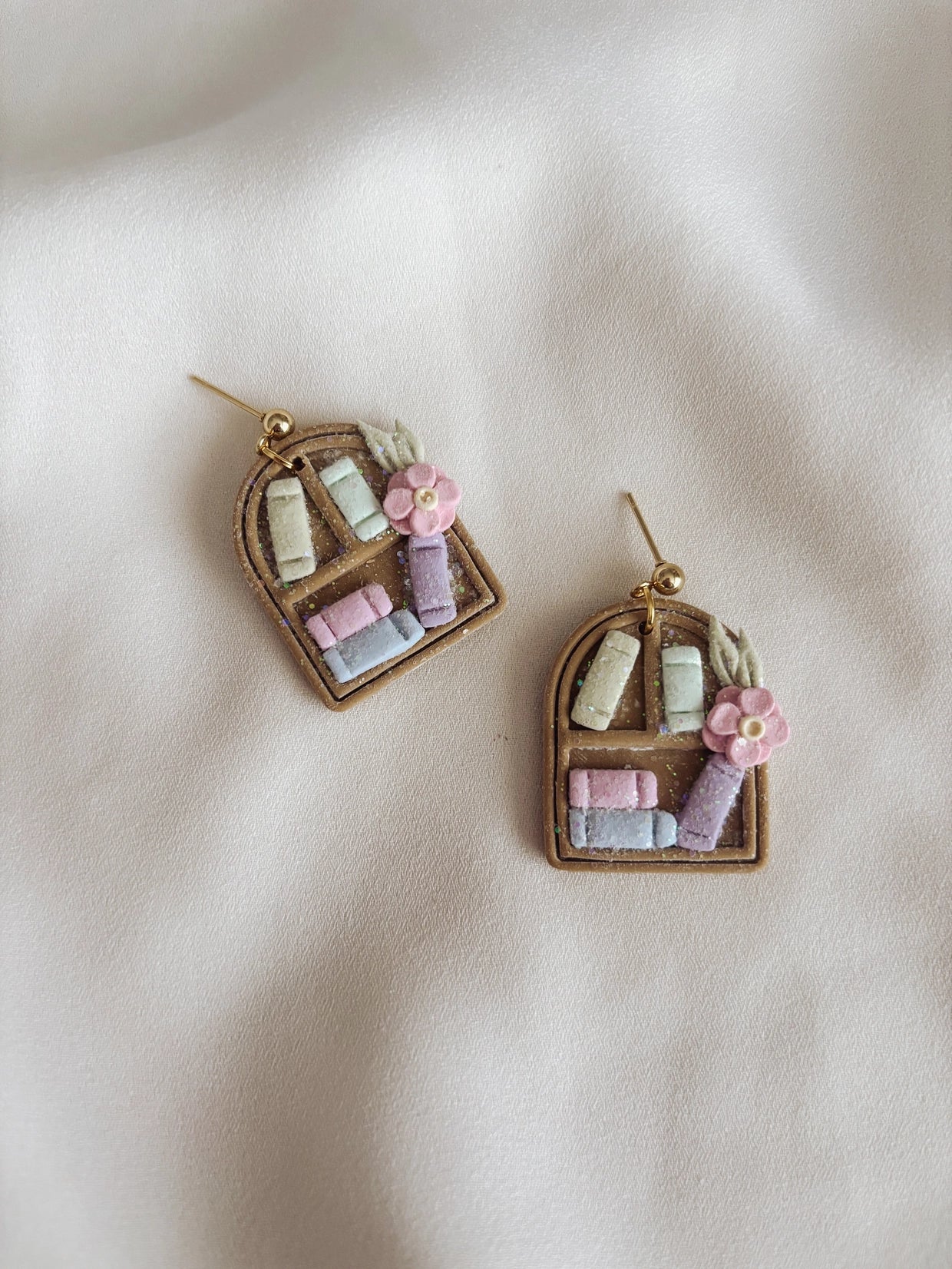 Earrings - Spring Bookshelf