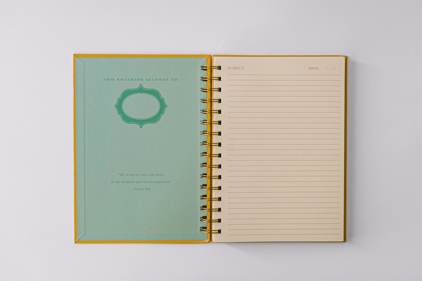 Spiral Notebook: Green Swallows