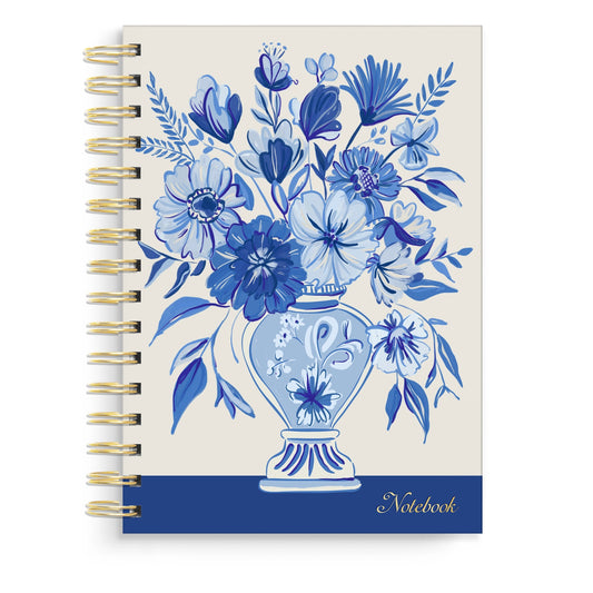 Spiral Notebook: Blue Chinoiserie Vase