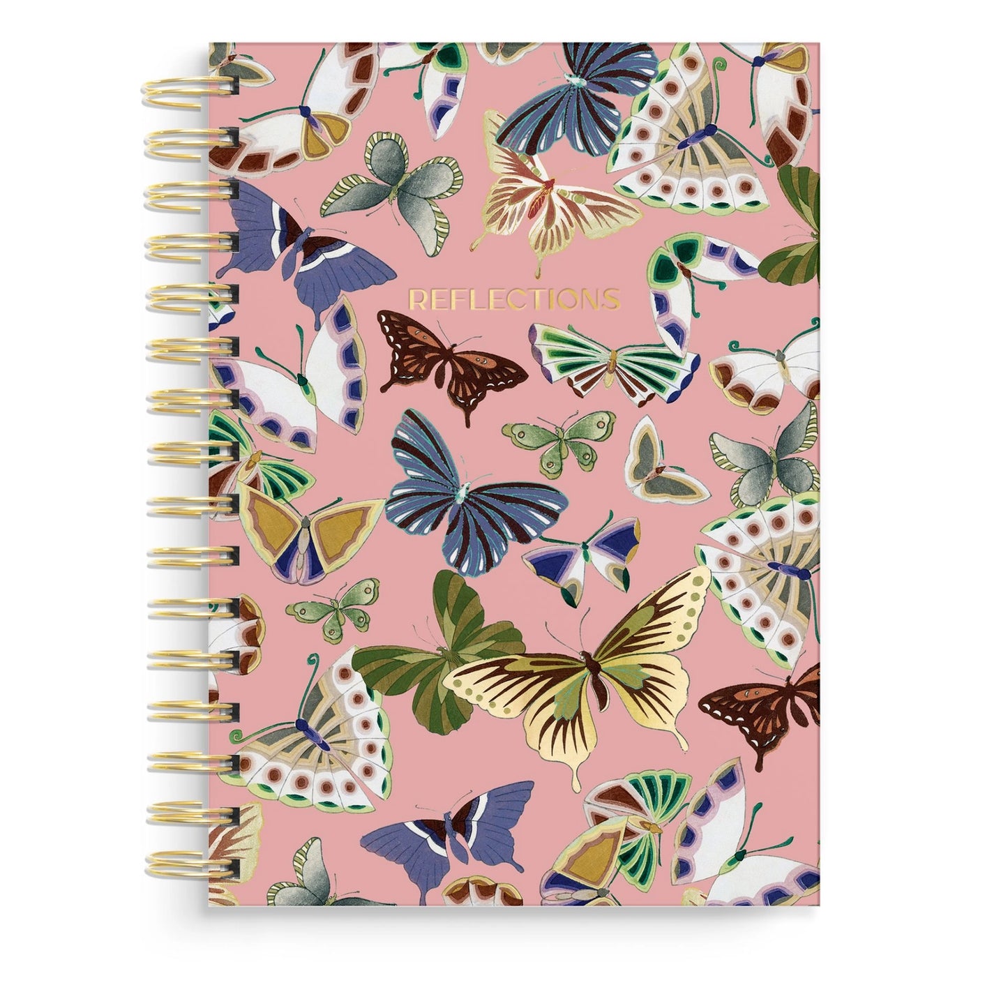 Spiral Notebook: Butterfly Reflections