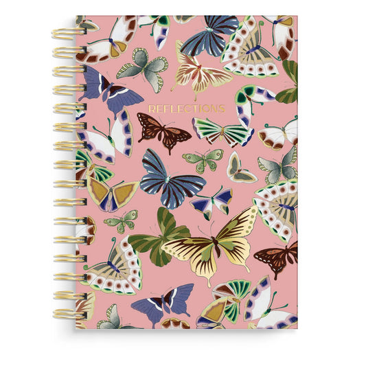 Spiral Notebook: Butterfly Reflections